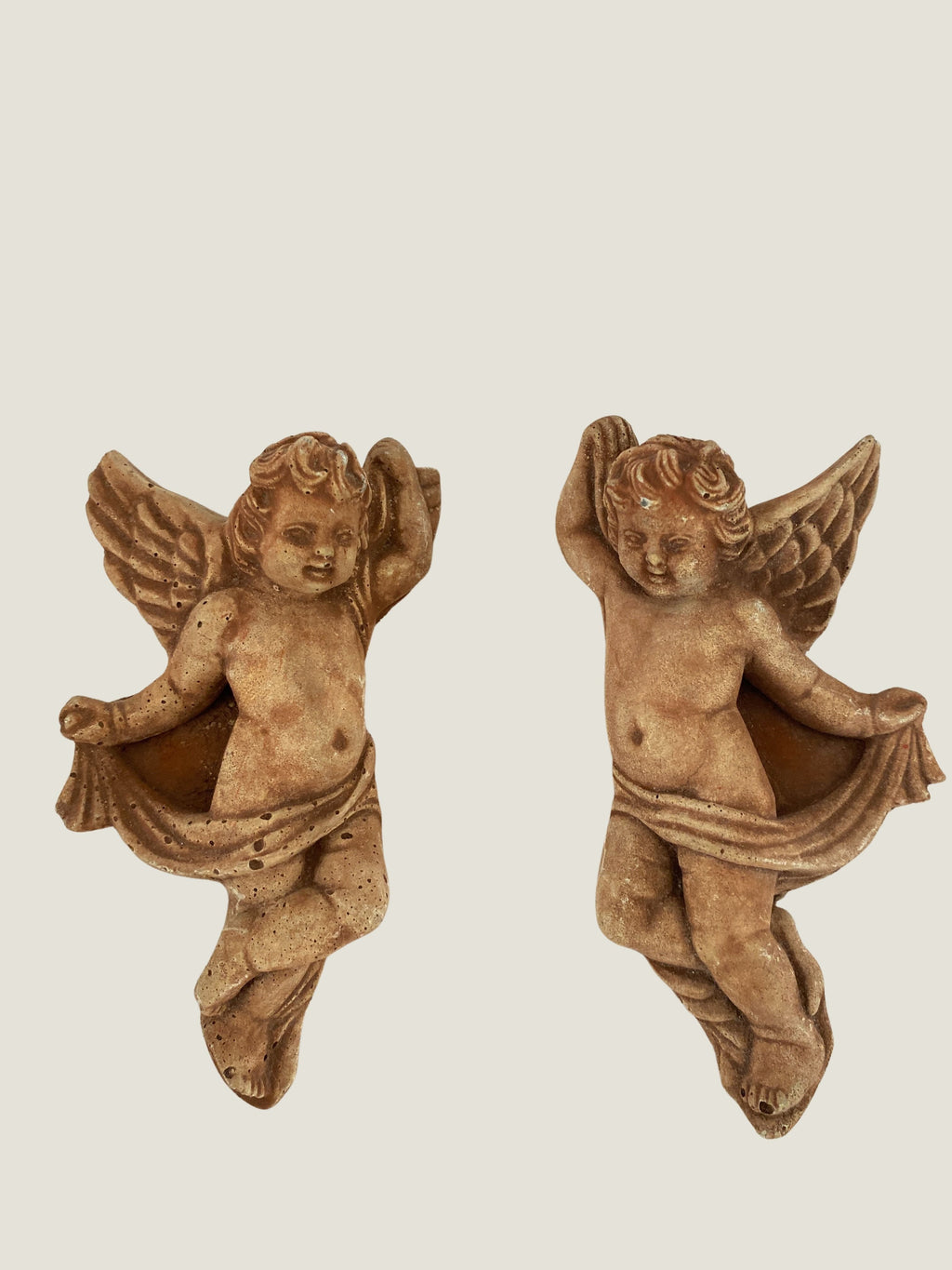 PAIRES D'APPLIQUES MURALES - TERRE CUITE