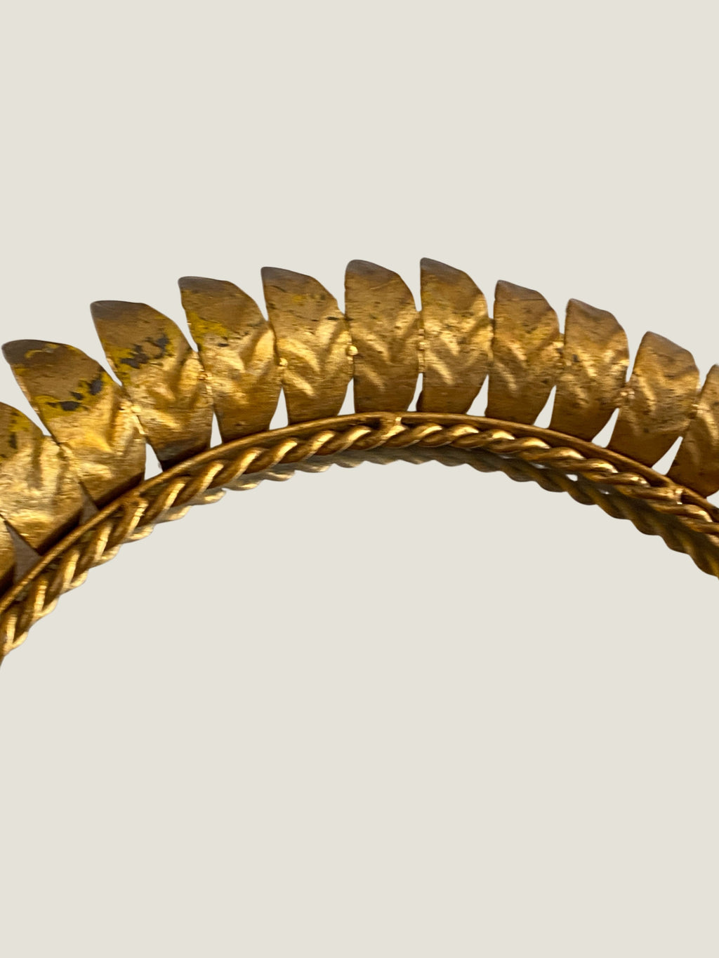 MIROIR SOLEIL EN METAL DORE - MID CENTURY - CIRCA 1950