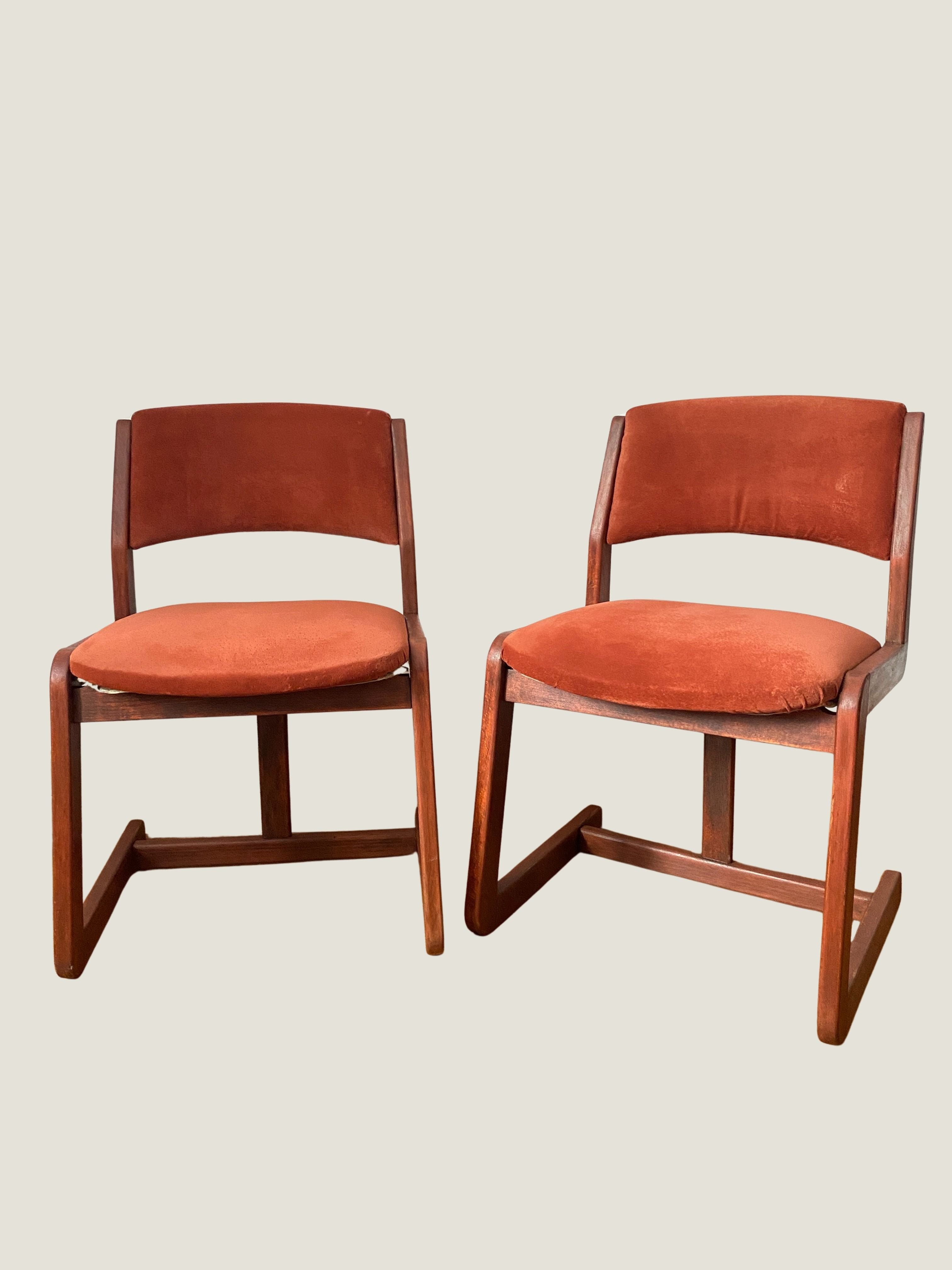 PAIRE DE CHAISES MID CENTURY