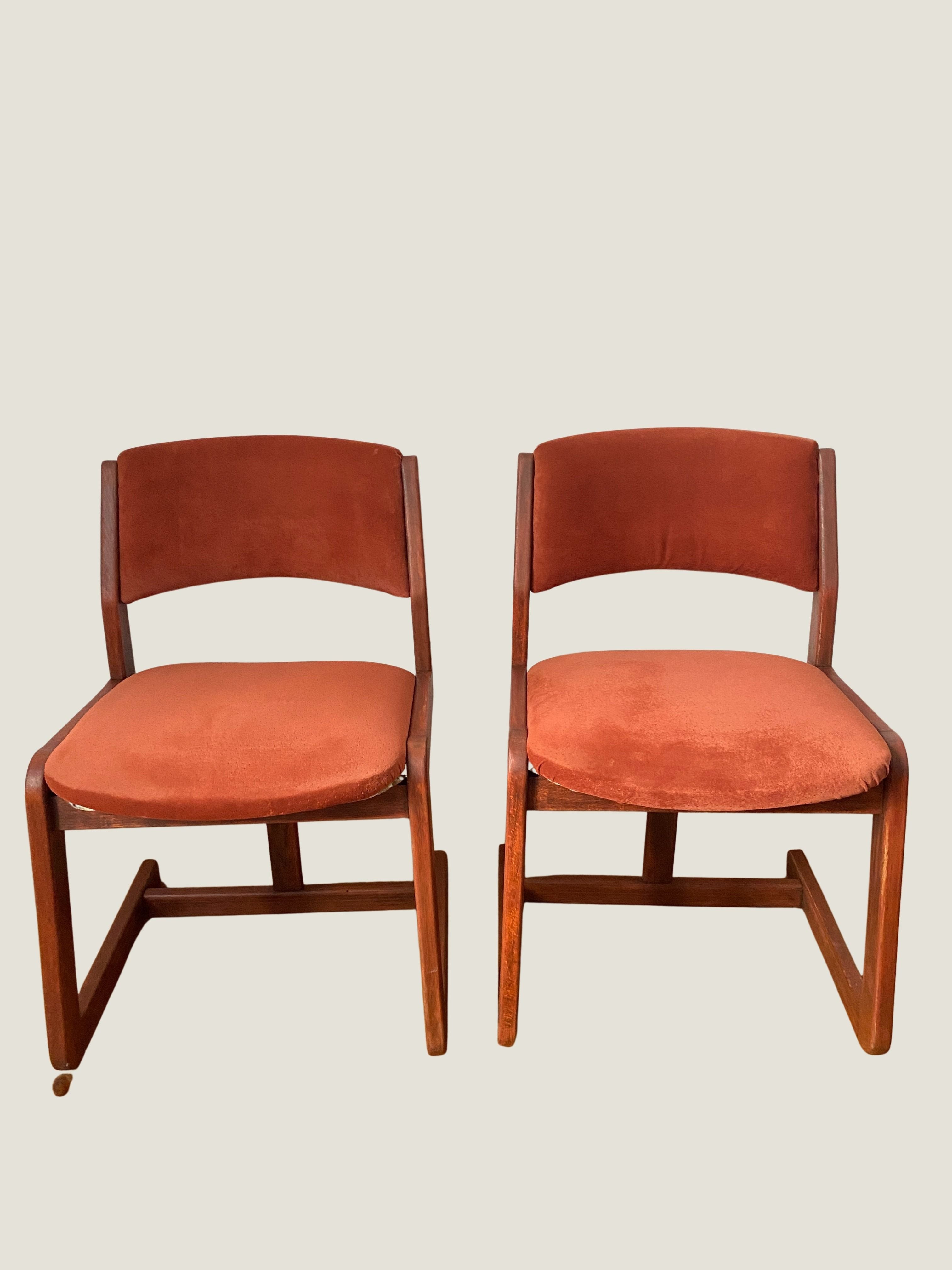 PAIRE DE CHAISES MID CENTURY