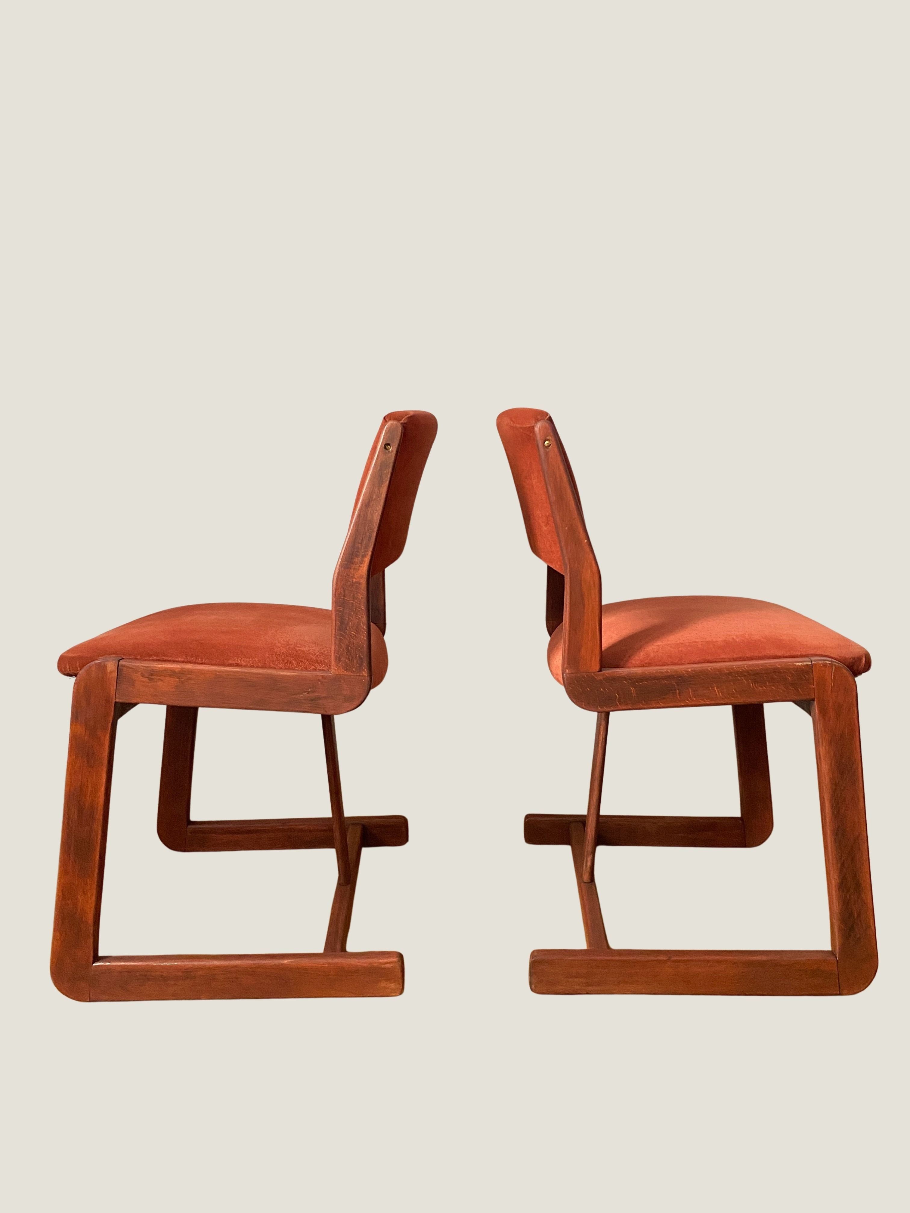 PAIRE DE CHAISES MID CENTURY