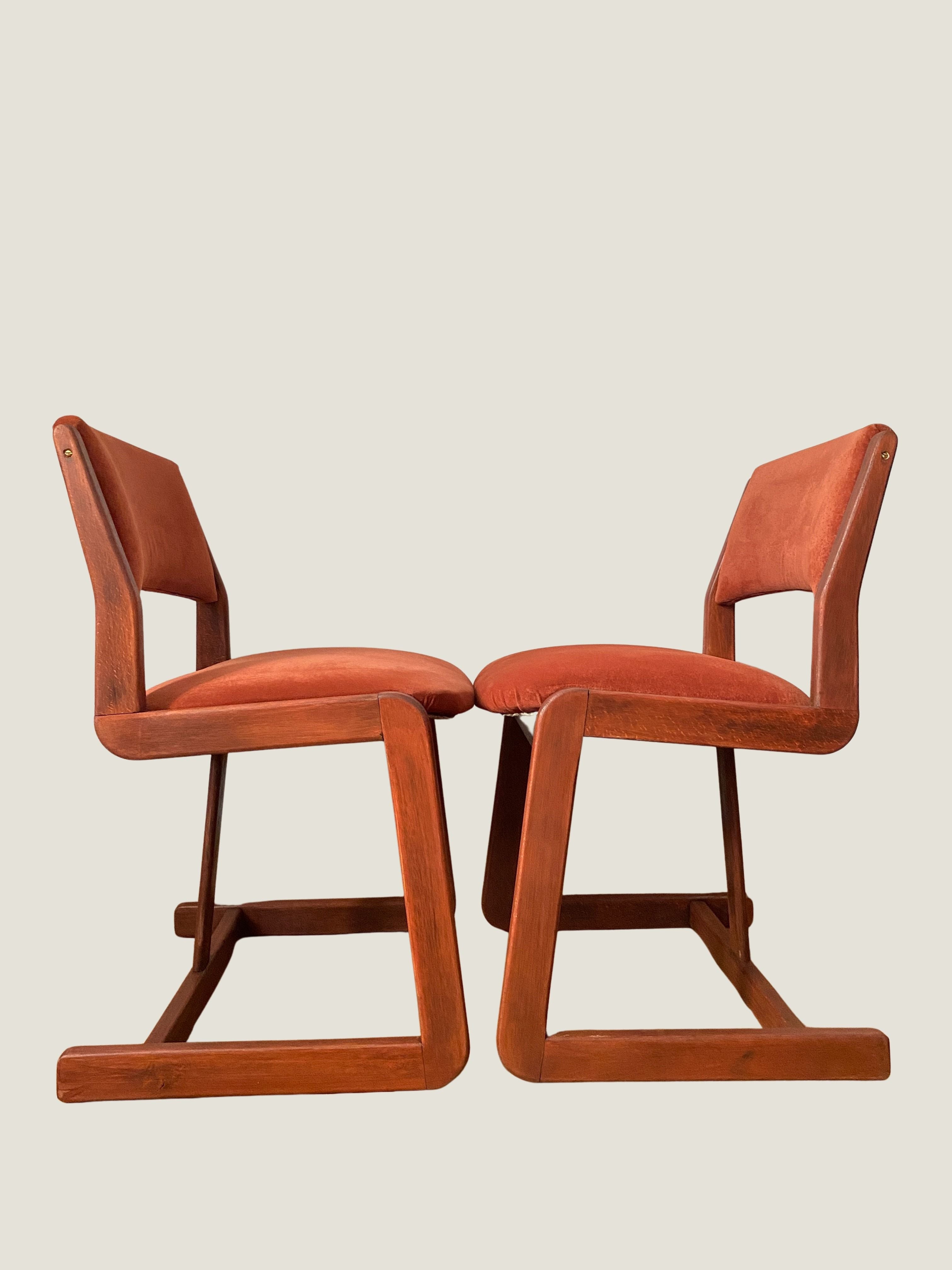 PAIRE DE CHAISES MID CENTURY